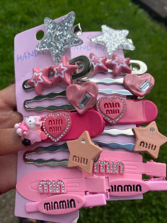 junk hair clips 🎀